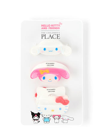 Girls Hello KittyÂ® And Friends Claw Clip 3-Pack