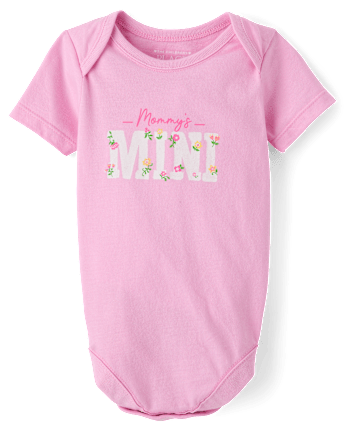 Baby Girls Mama's Mini Graphic Bodysuit