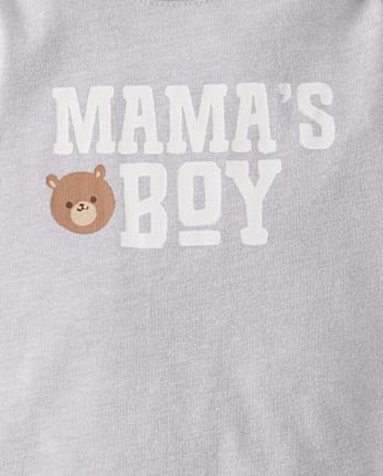 Baby Boys Mama's Boy Graphic Bodysuit