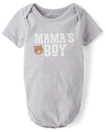Baby Boys Mama's Boy Graphic Bodysuit