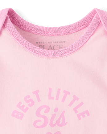 body graphique pour bébé fille « Meilleure petite sœur »