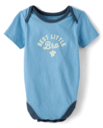 Baby Boys Best Little Bro Graphic Bodysuit