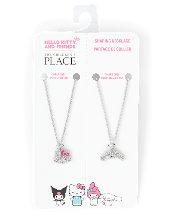 Girls Hello Kitty And Friendsâ¢ Pave Necklace 2-Pack