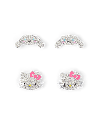 Girls Hello Kitty And Friends™ Pave Earrings 2-Pack