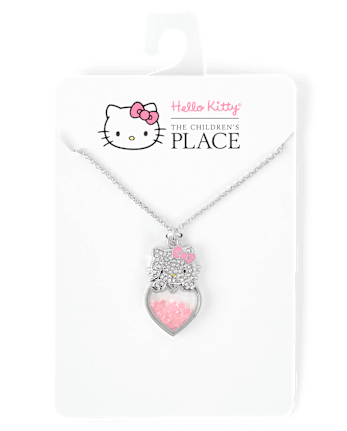 Girls Hello KittyÂ® Shakey Pave Necklace