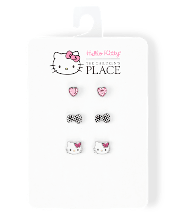 Girls Hello KittyÂ® Earrings 3-Pack