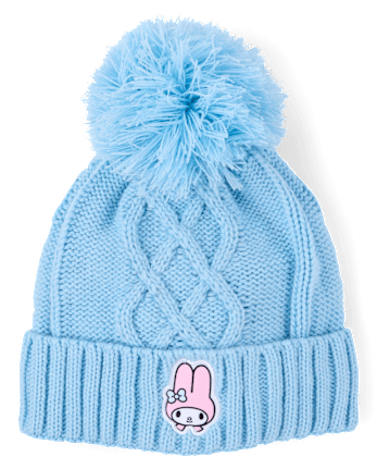 Girls My Melody™ Cable Knit Pom Pom Beanie