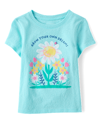 Baby And Toddler Girls Grow Your Dreams Graphic Tee