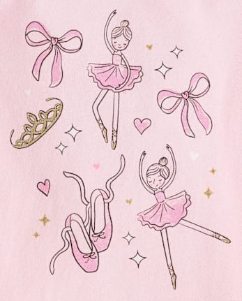 Baby And Toddler Girls Ballet Graphic Tee