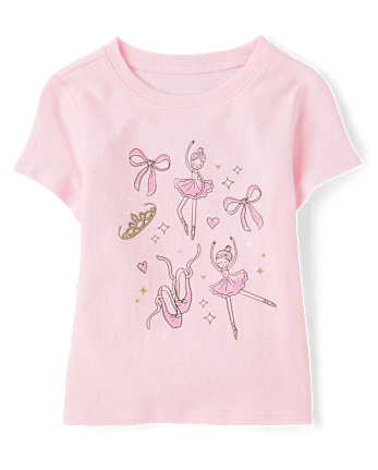 Baby And Toddler Girls Ballet Graphic Tee