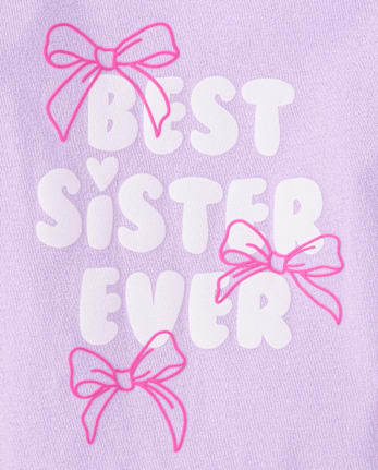 Baby And Toddler Girls Best Sister Ever Graphic Tee
