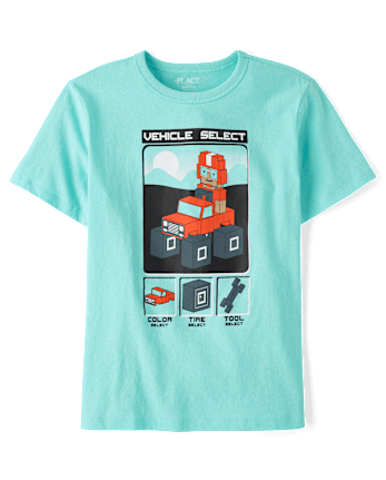 Boys Video Game Vehicle Graphic Tee