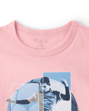 T-shirt graphique pour joueur de soccer garçon