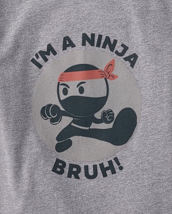Boys Ninja Bruh Graphic Tee