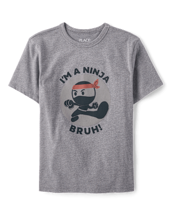 Boys Ninja Bruh Graphic Tee