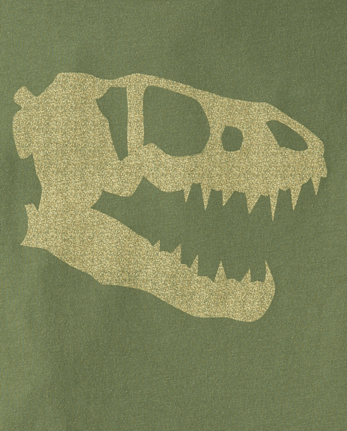Boys Dino Skull Graphic Tee