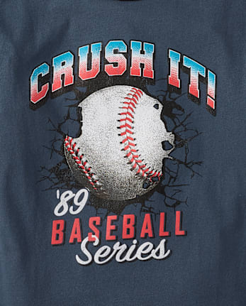 Boys Baseball Graphic Ringer Tee