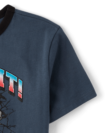 Boys Baseball Graphic Ringer Tee