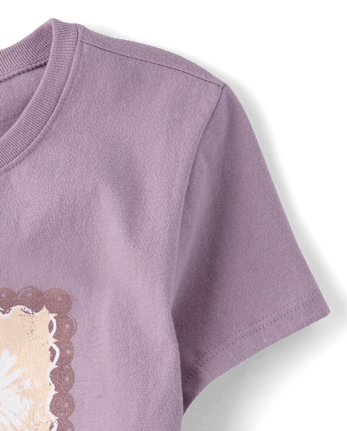 Girls Flowers Graphic Tee