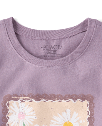 Girls Flowers Graphic Tee