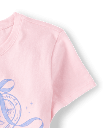 Girls Heart Locket Graphic Tee