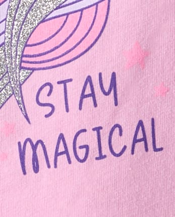 Girls Unicorn Graphic Tee