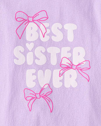 Girls Best Sister Ever Graphic Tee