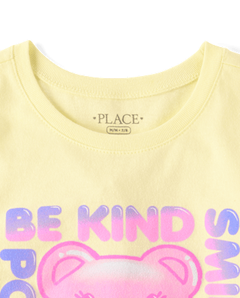 Girls Candy Bear Graphic Tee