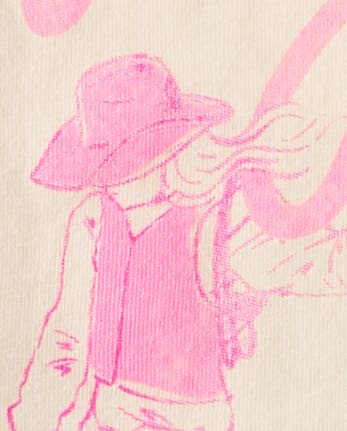 Girls Cowgirl Era Boxy Cropped Graphic Tee