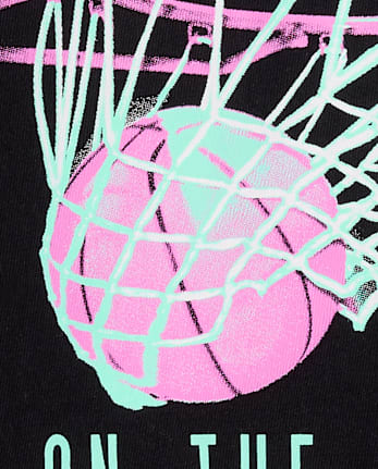 Girls Basketball Relaxed Graphic Tee