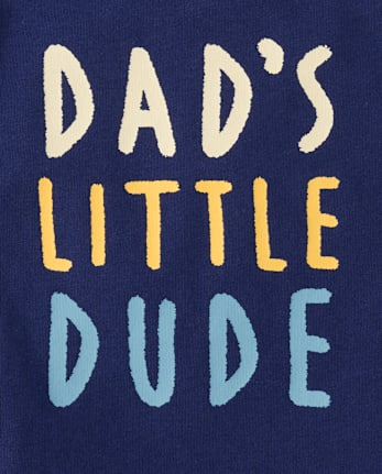 Baby And Toddler Boys Dad's Little Dude Graphic Tee