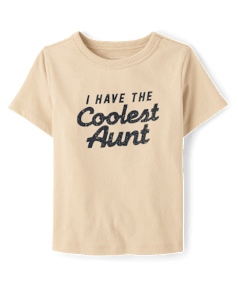 Baby And Toddler Boys Coolest Aunt Graphic Tee