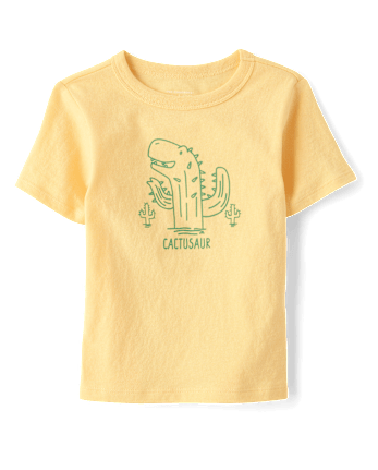 Baby And Toddler Boys Dino Cactus Graphic Tee