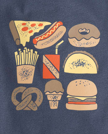 Baby And Toddler Boys Snacks Graphic Tee