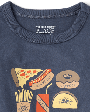 Baby And Toddler Boys Snacks Graphic Tee