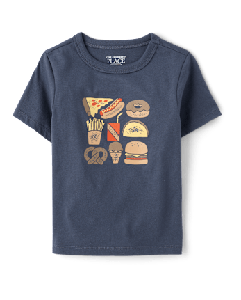 Baby And Toddler Boys Snacks Graphic Tee