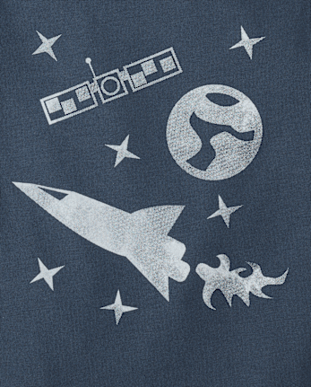 Baby And Toddler Boys Space  Graphic Tee