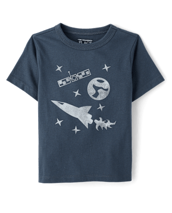 Baby And Toddler Boys Space  Graphic Tee