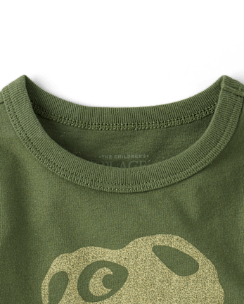 Baby And Toddler Boys Dino Skull Graphic Tee
