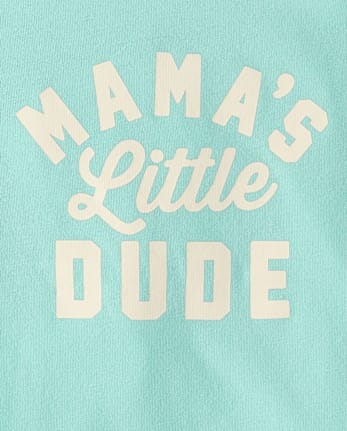 Baby And Toddler Boys Mama's Little Dude Graphic Raglan Tee