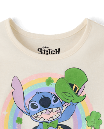 Girls Stitch™ St. Patrick's Day Lucky Graphic Tee