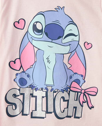 Girls Stitchâ¢ Hearts Graphic Tee