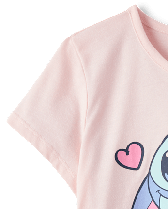 Girls Stitchâ¢ Hearts Graphic Tee
