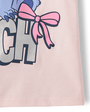 Girls Stitchâ¢ Hearts Graphic Tee