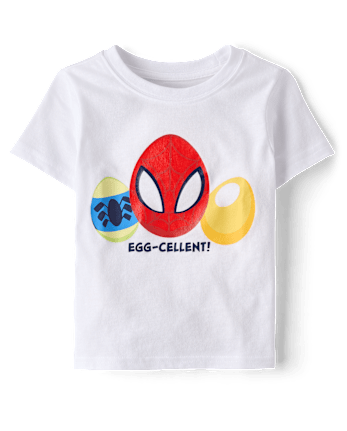 Baby And Toddler Boys Spiderman™ Easter Egg Graphic Tee