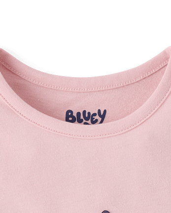 Baby And Toddler Girls Blueyâ¢ Flowers Graphic Tee