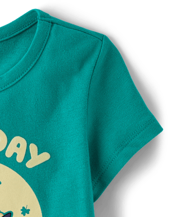 Baby And Toddler Girls Blueyâ¢ St. Patrick's Day Our Lucky Day Graphic Tee
