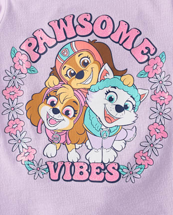 Baby And Toddler Girls Paw Patrol™ Pawsome Vibes Graphic Tee