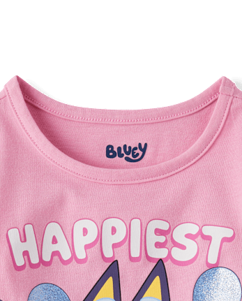 Baby And Toddler Girls Blueyâ¢ Birthday Graphic Tee
