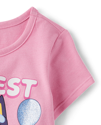 Baby And Toddler Girls Blueyâ¢ Birthday Graphic Tee